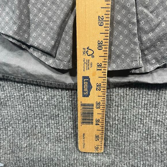 Cinch Button Down Western Shirt Men's Large Gray Geometric Allover Cowboy - Picture 8 of 10